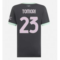 Camiseta AC Milan Fikayo Tomori #23 Tercera Equipación Replica 2024-25 para mujer mangas cortas